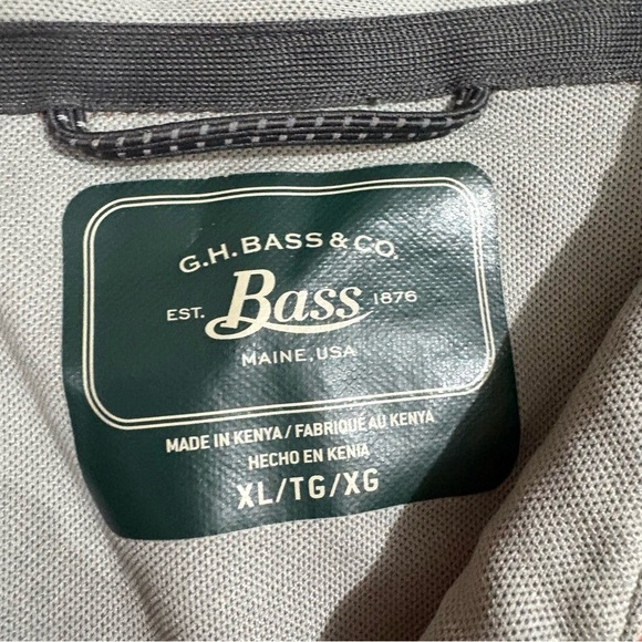 G.H. BASS & CO. Mens Orange Polo Shirt Sz XL Golf Fishing Outdoors Preppy - Picture 3 of 10